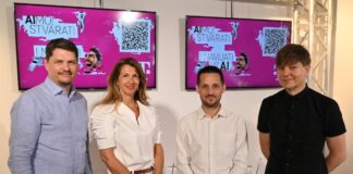 AIMO! stvarati i navijati uz AI - Igor Vukasović, Frankica Mitrović Mihić, Ivan Runje i Davor Bruketa; foto Hrvatski Telekom